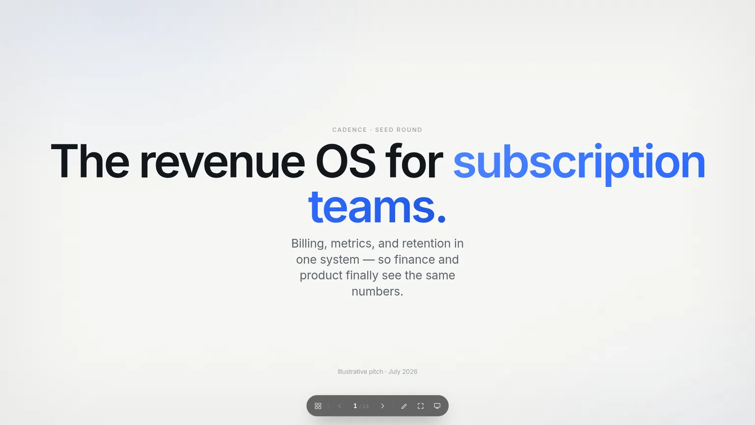 Bolt Slides illustrative startup pitch deck